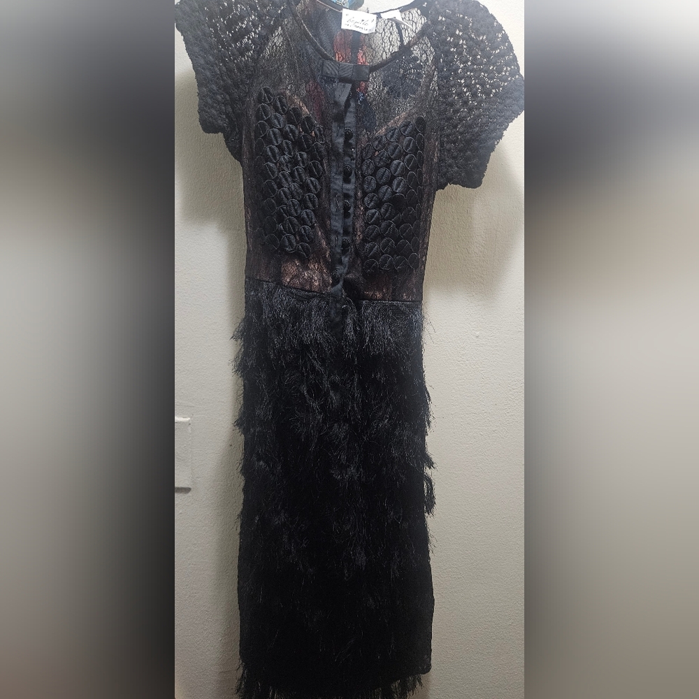 Elegant Black Midi Dress